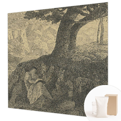 Væg tapet med læsekarakter