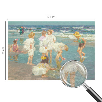 Fototapet efter mål Strandbarndom