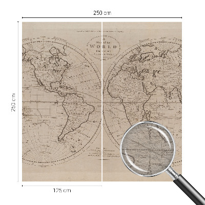 Modern fototapet Gammelt kort