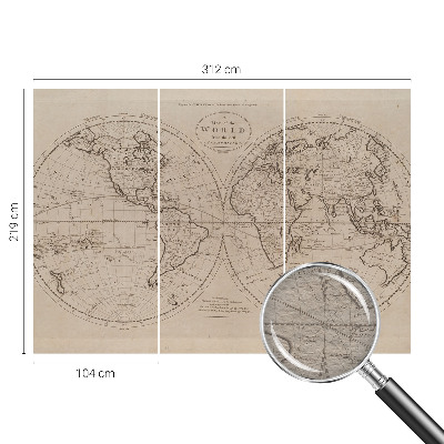 Modern fototapet Gammelt kort