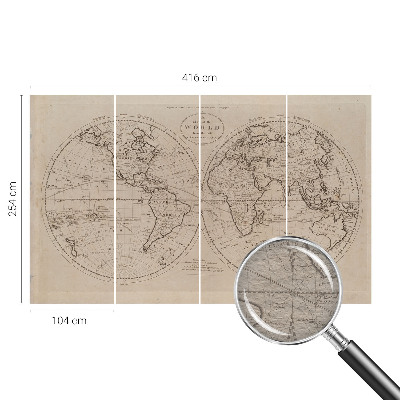 Modern fototapet Gammelt kort