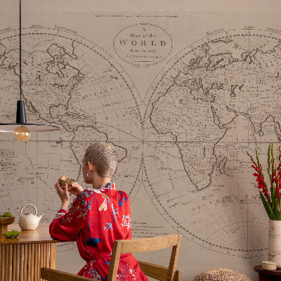 Modern fototapet Gammelt kort