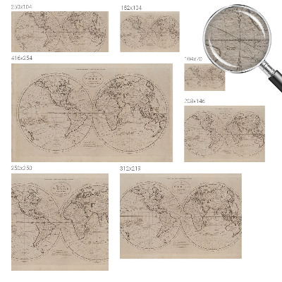 Modern fototapet Gammelt kort