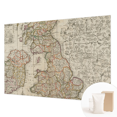 Høj kvalitet fototapet Antik kort