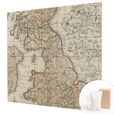 Høj kvalitet fototapet Antik kort