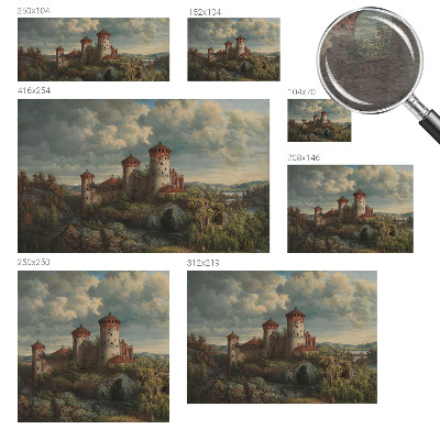 Stor fototapet Romantisk landskab