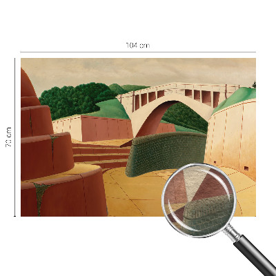 3D fototapet Fredeligt landskab