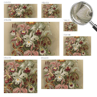 Vlies fototapet med blomsteragtigt motiv i elegant design