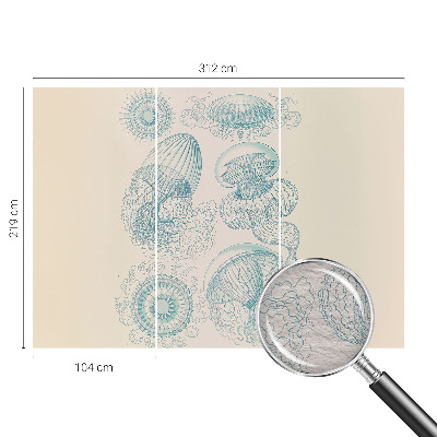 Non-woven fototapet med motiv af havvandmænd