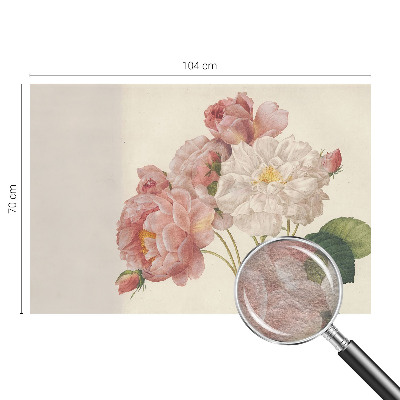 Fototapet stue Romantiske roser