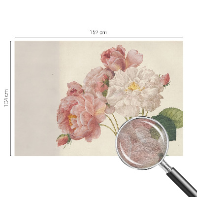 Fototapet stue Romantiske roser