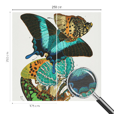 Fototapet børneværelse Farverige sommerfugle