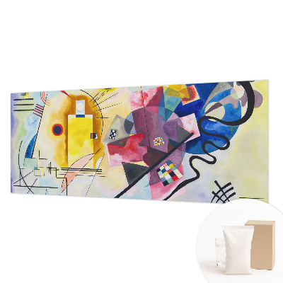 Fotovæg stue Farverig abstraktion