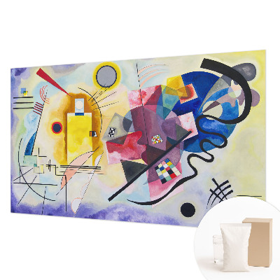 Fotovæg stue Farverig abstraktion