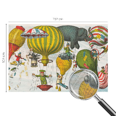 Fotovæg soveværelse Ballonrejse