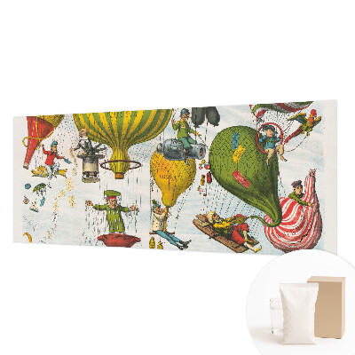 Fotovæg soveværelse Ballonrejse