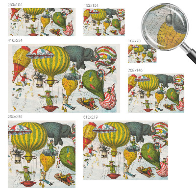 Fotovæg soveværelse Ballonrejse