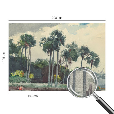 Fototapet efter mål Eksotiske palmer