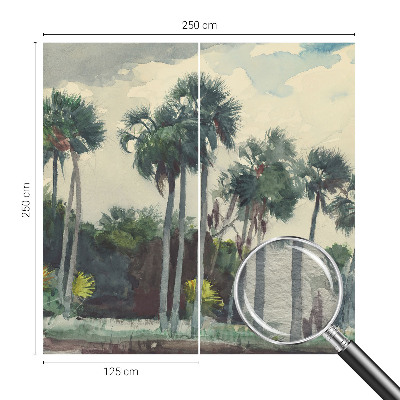 Fototapet efter mål Eksotiske palmer