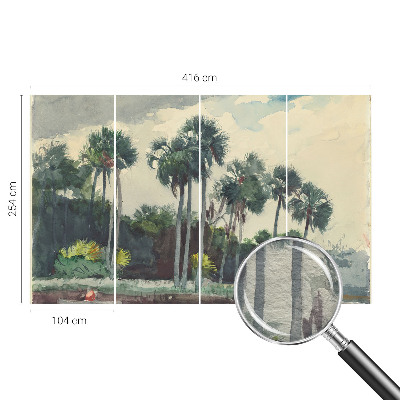 Fototapet efter mål Eksotiske palmer