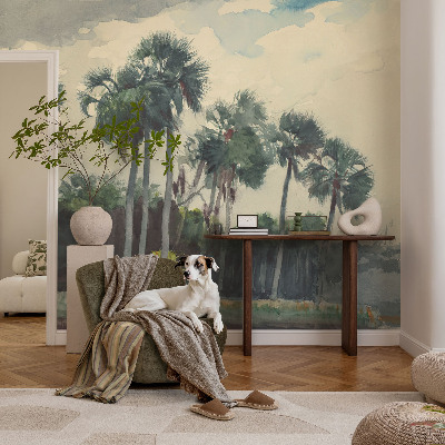 Fototapet efter mål Eksotiske palmer