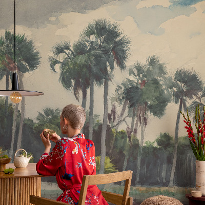 Fototapet efter mål Eksotiske palmer