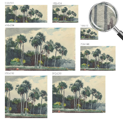 Fototapet efter mål Eksotiske palmer