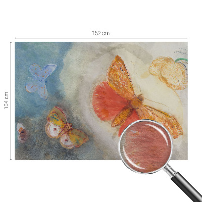 Fototapet Farverige sommerfugle