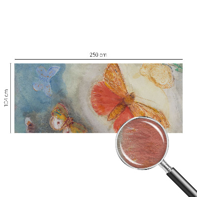 Fototapet Farverige sommerfugle