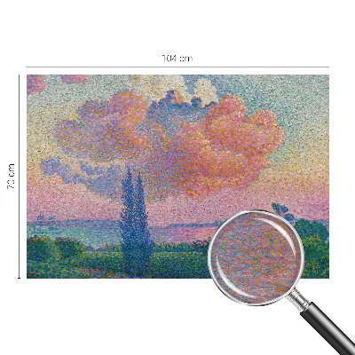 Vlies fototapet med et farverigt landskab