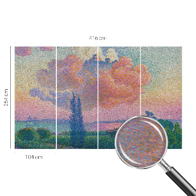 Vlies fototapet Farverigt landskab