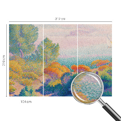 Non-woven fototapet med motiv af et kystlandskab