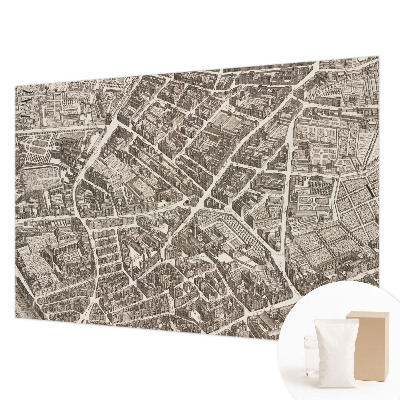 Tapet med urban labyrint-motiv