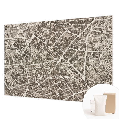 Tapet med urban labyrint-motiv