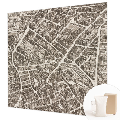 Tapet med urban labyrint-motiv