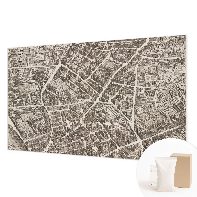 Tapet med urban labyrint-motiv