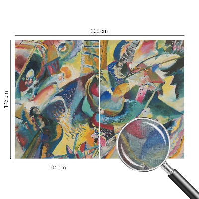 Tapet væg Farverig abstrakt