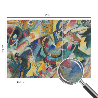 Tapet væg Farverig abstrakt