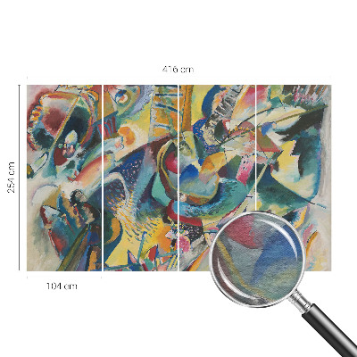 Tapet væg Farverig abstrakt