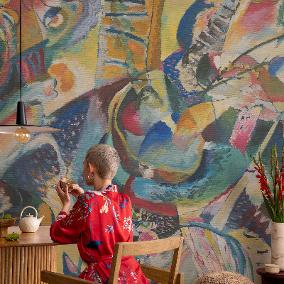 Tapet væg Farverig abstrakt