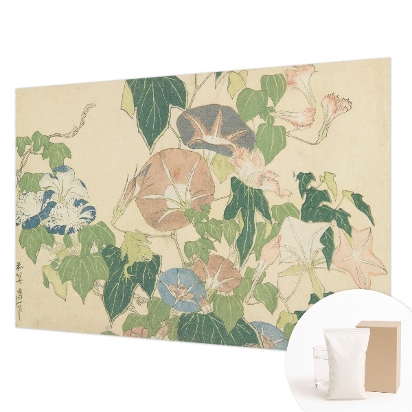 Fotovæg stue Blomsteragtig elegance