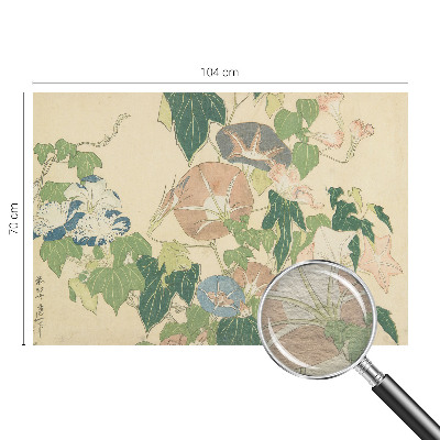 Fotovæg stue Blomsteragtig elegance