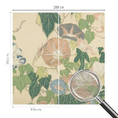 Fotovæg stue Blomsteragtig elegance