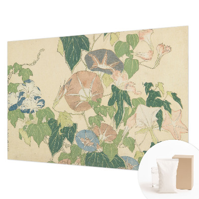 Fotovæg stue Blomsteragtig elegance