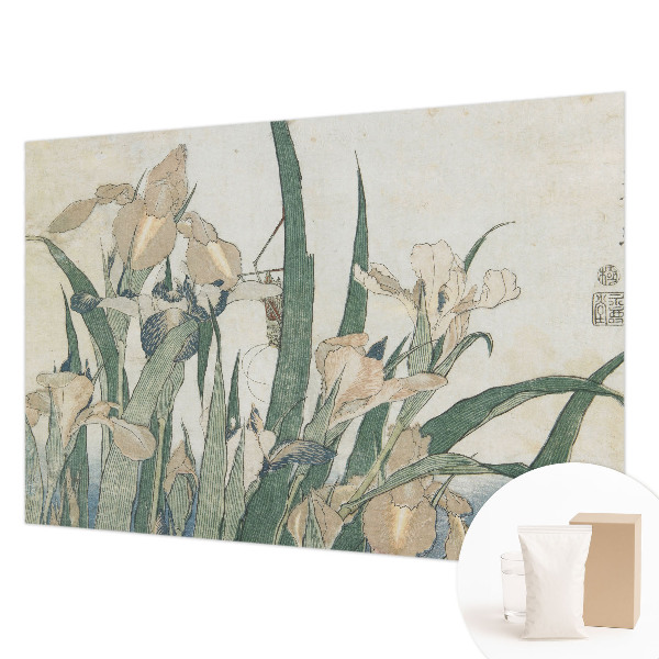 Fotovæg soveværelse Delikate iriser