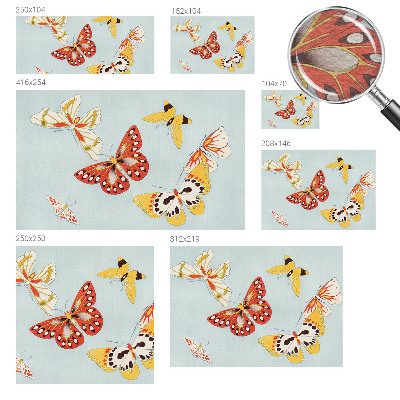 Høj kvalitet fototapet Kunstneriske sommerfugle