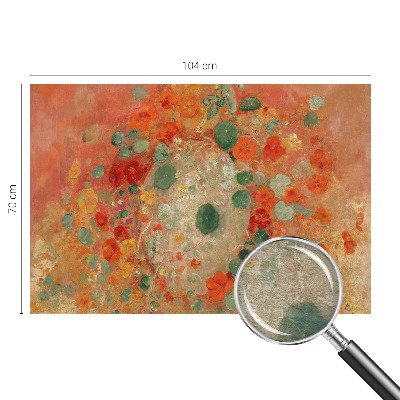 Modern fototapet med et abstrakt blomsterdesign