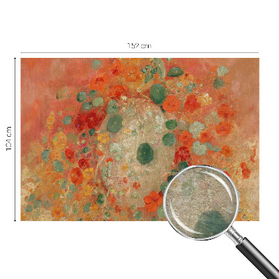 Modern fototapet med et abstrakt blomsterdesign