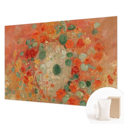 Modern fototapet med et abstrakt blomsterdesign