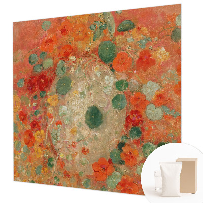Modern fototapet med et abstrakt blomsterdesign